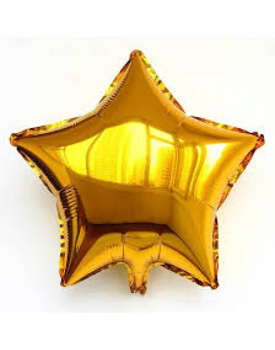 18inc Gold Yıldız Folyo Balon
